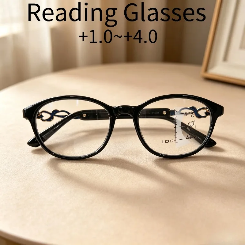 2PCS Hollow Lettering Reading Glasses, Light and Not Easy to Press the Bridge of the Nose, Reading for a Long Time Is Not Easy to Get Dizzy, Christmas and Halloween Gifts.