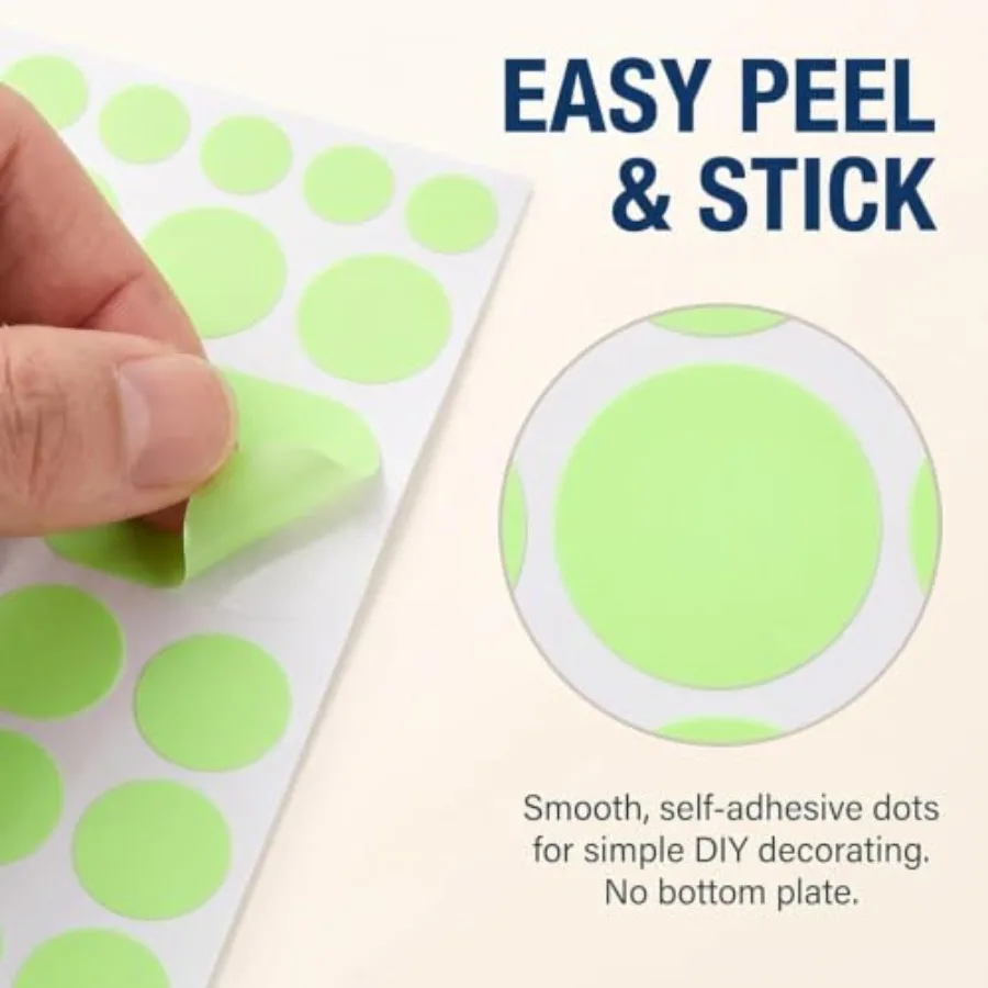 Glow-In-The-Dark Wall Stickers Bedroom Decor: 407 Pcs Removable Luminous Adhesive Dots In White, Ideal For Ceiling
