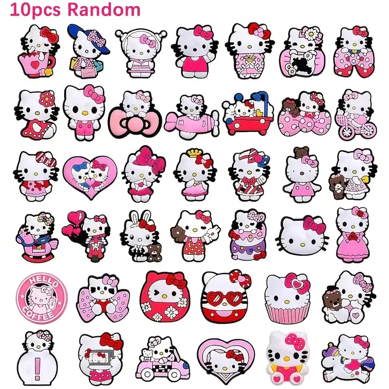 10/20 Mesuca Cute Cartoon Shoe Charms for Girls, Kawaii Clog Charms DIY Shoe Accessories for Kids, Colorful Shoe Decorations for Sandals Crocs Style Shoes Birthday Gift