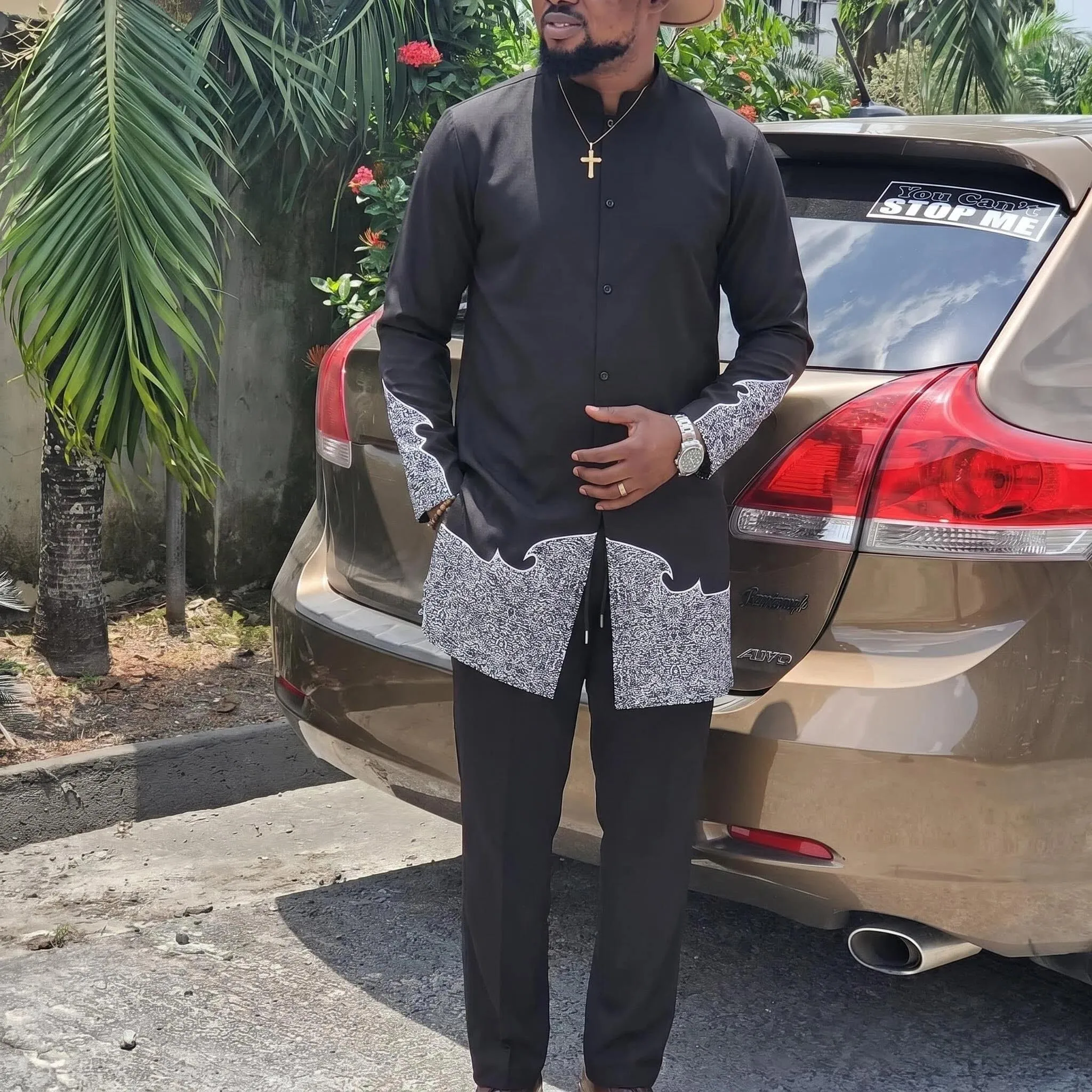 New 2Pc Luxury African Traditional Men's Clothing Elegant Full Suits Male Pant Sets To Dress Native Outfit Ethnic Dashiki Kaftan