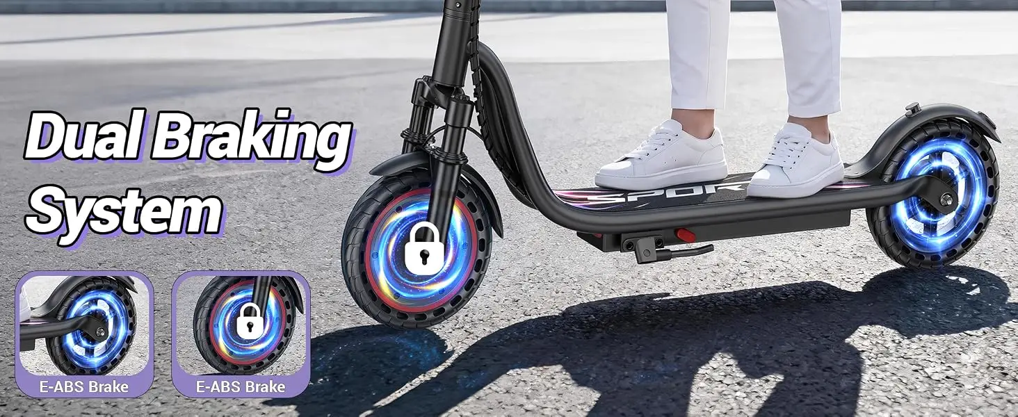 Electric Scooters for Adults Teens, 350W Motor, 8.5'' Solid Tires, 37V 7.8AH Battery,21Miles Max Range, Front Suspension,APP Control for Commuting