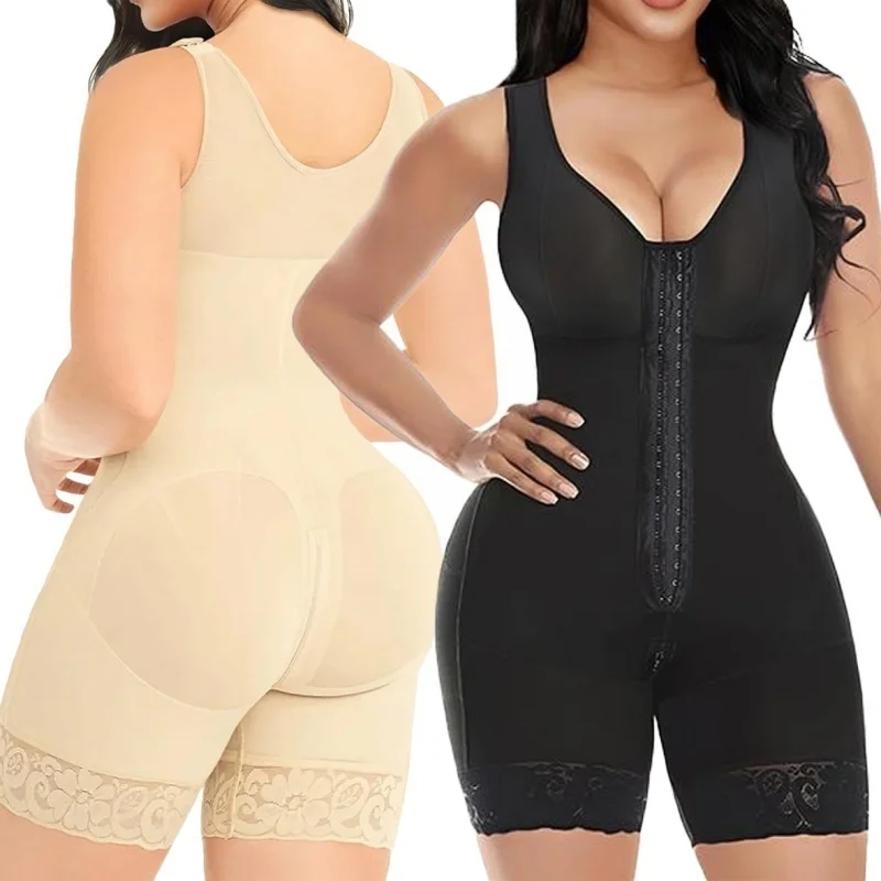Women's High Compression Shapewear with Hook Closure, Tummy Control & Butt Lifting Full Body Shaper, Ideal for Daily Outfits and Under Party Dresses