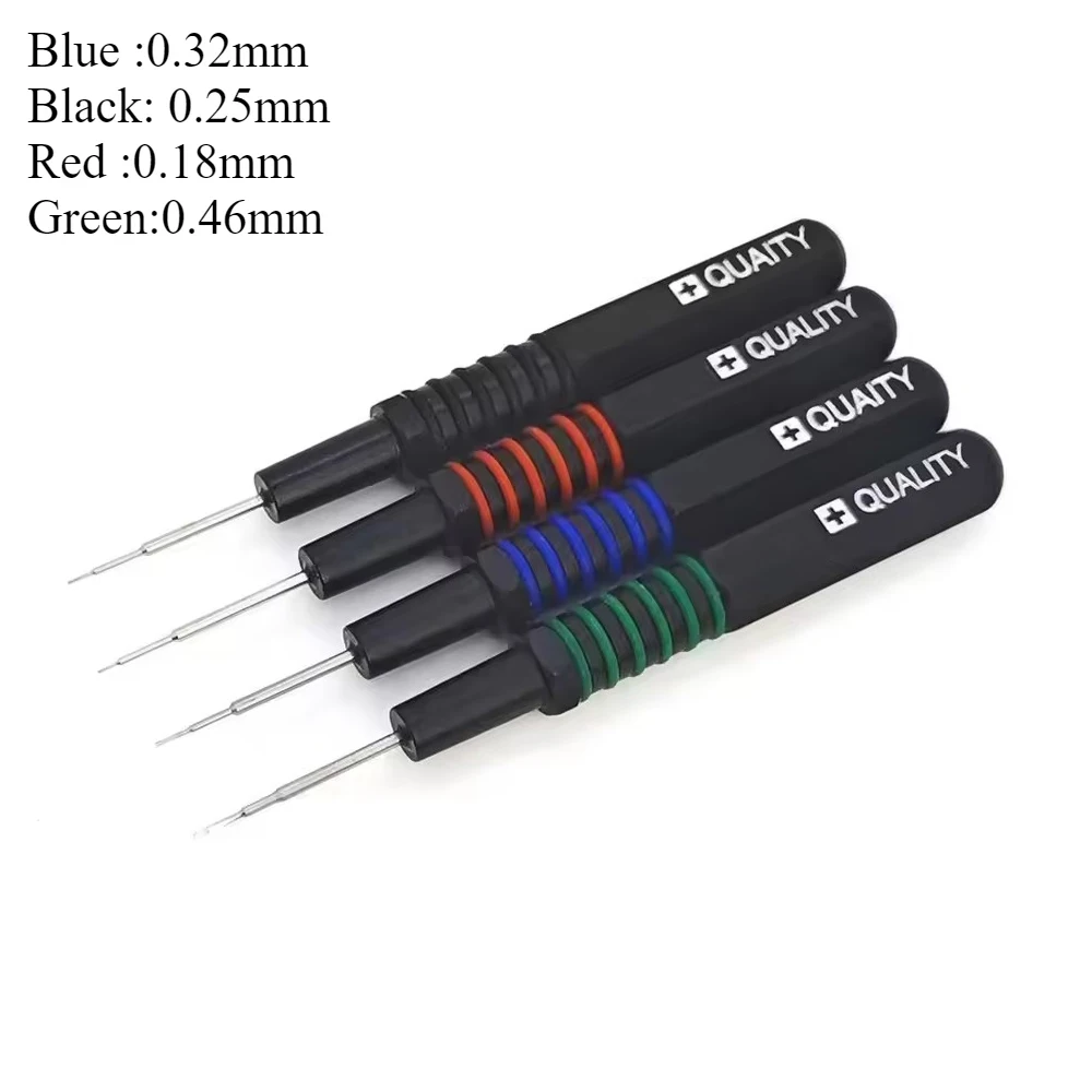 4-Piece Watch Oil Applicator Tool Set - Precision Square Head Lubricator Pens for Mechanical Watch Movement Repair & Maintenance - Color Coded Fine Tip Oiler Kit for Horology