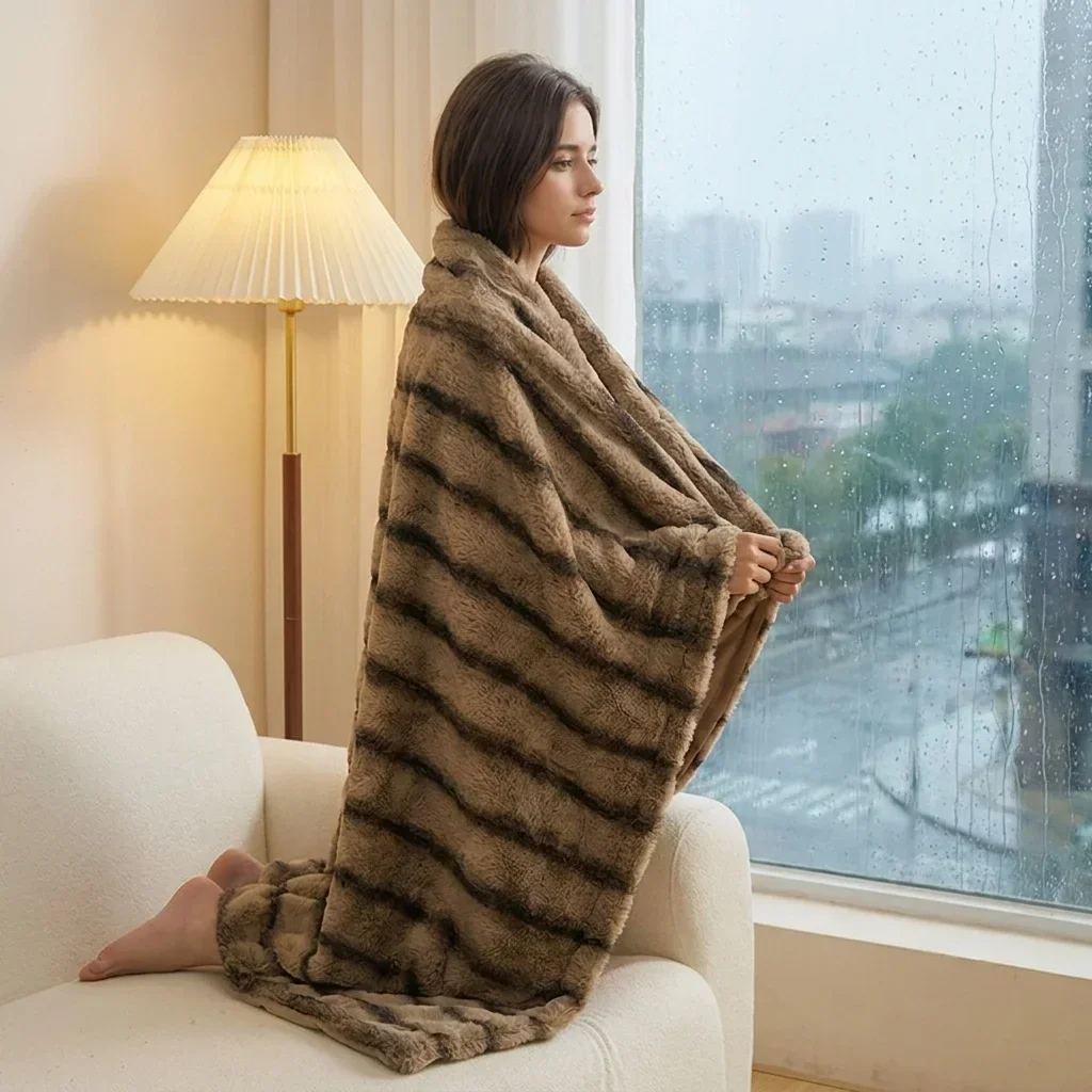 Bestseller Cozy Blanket Twin/Full/Queen/King  Soft Fuzzy Plush Warm Winter