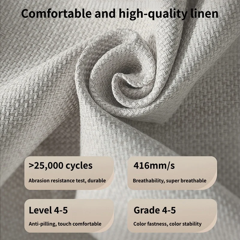 Front Row 2-Piece Luxury Linen Car Seat Covers, Comfortable and Breathable for All Seasons, Easy to Clean, Suitable for Sedans, SUVs, and Trucks