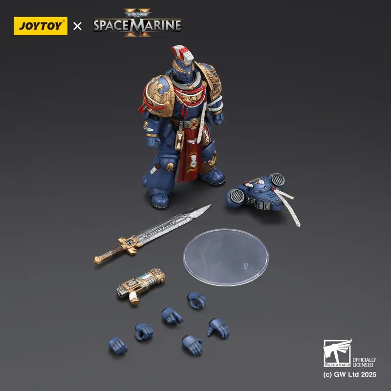 JOYTOY Warhammer 40K Ultramarines Relic Primus Armour with Plasma Pistol and Combat Blade 1:18 Collection Gift for Adults