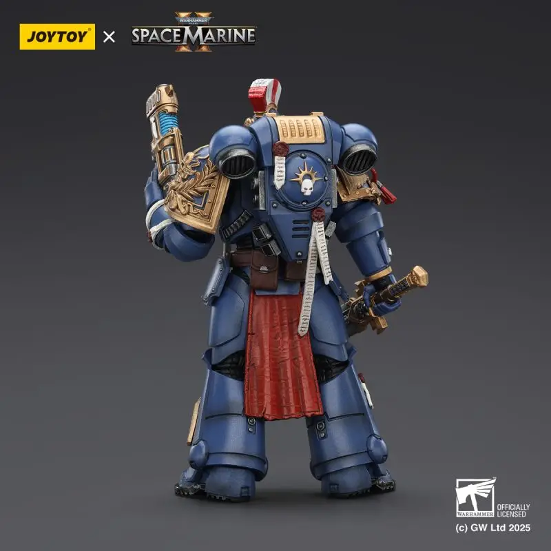 JOYTOY Warhammer 40K Ultramarines Relic Primus Armour with Plasma Pistol and Combat Blade 1:18 Collection Gift for Adults