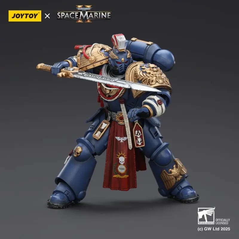 JOYTOY Warhammer 40K Ultramarines Relic Primus Armour with Plasma Pistol and Combat Blade 1:18 Collection Gift for Adults