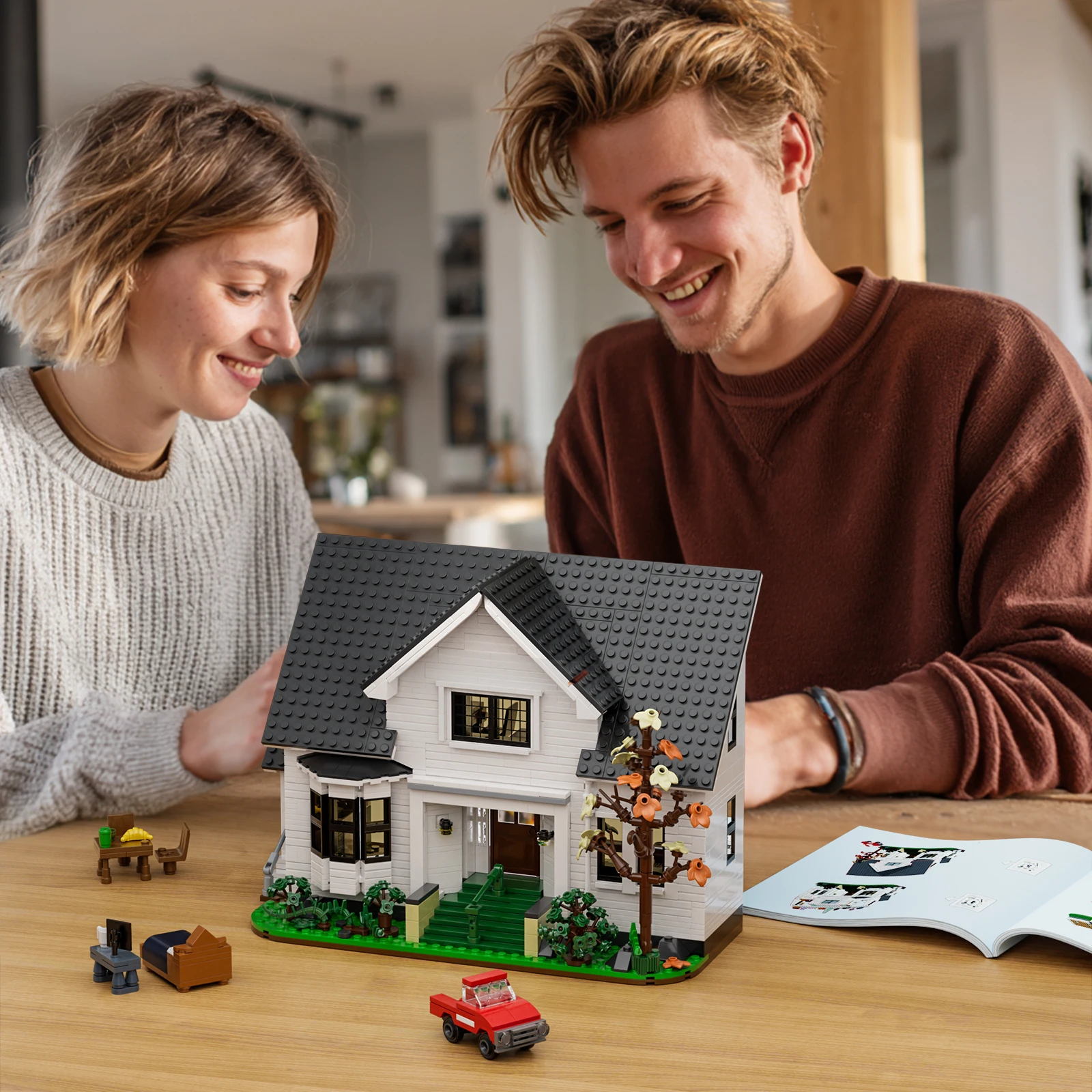 Bella House Building Block Set Romance Film Architecture Manor Model Toys Creative Home Decoration Desktop Ornament Gifts for Adult Fans