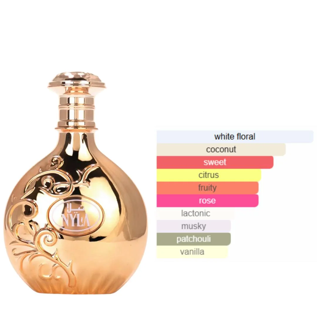 Nyla Arabiyat Prestige EDP 80ml Dubai Arabian Perfume for Women Sweet Warm Oriental Fragrance Long Lasting Luxury Collectible Golden Bottle Perfume