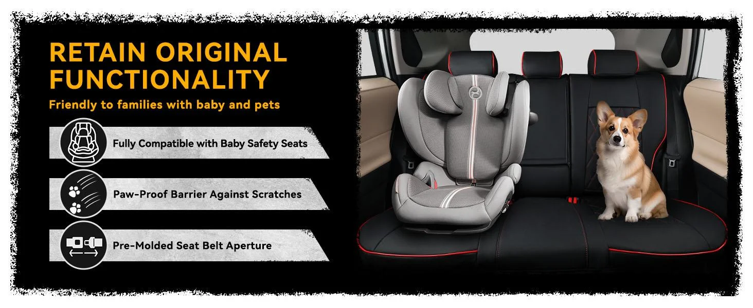 Coverdream Car Seat Covers Custom Fit For Honda Odyssey 2011-2026 EX/EX-L/Touring/Elite/SE 8 Seats Leather Full Set Seat Protector