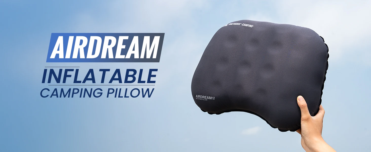OneTigris Airdream Camping Pillow Portable Ultralight Inflatable Sleeping Neck Pillows for Travel Backpacking Hiking Trip