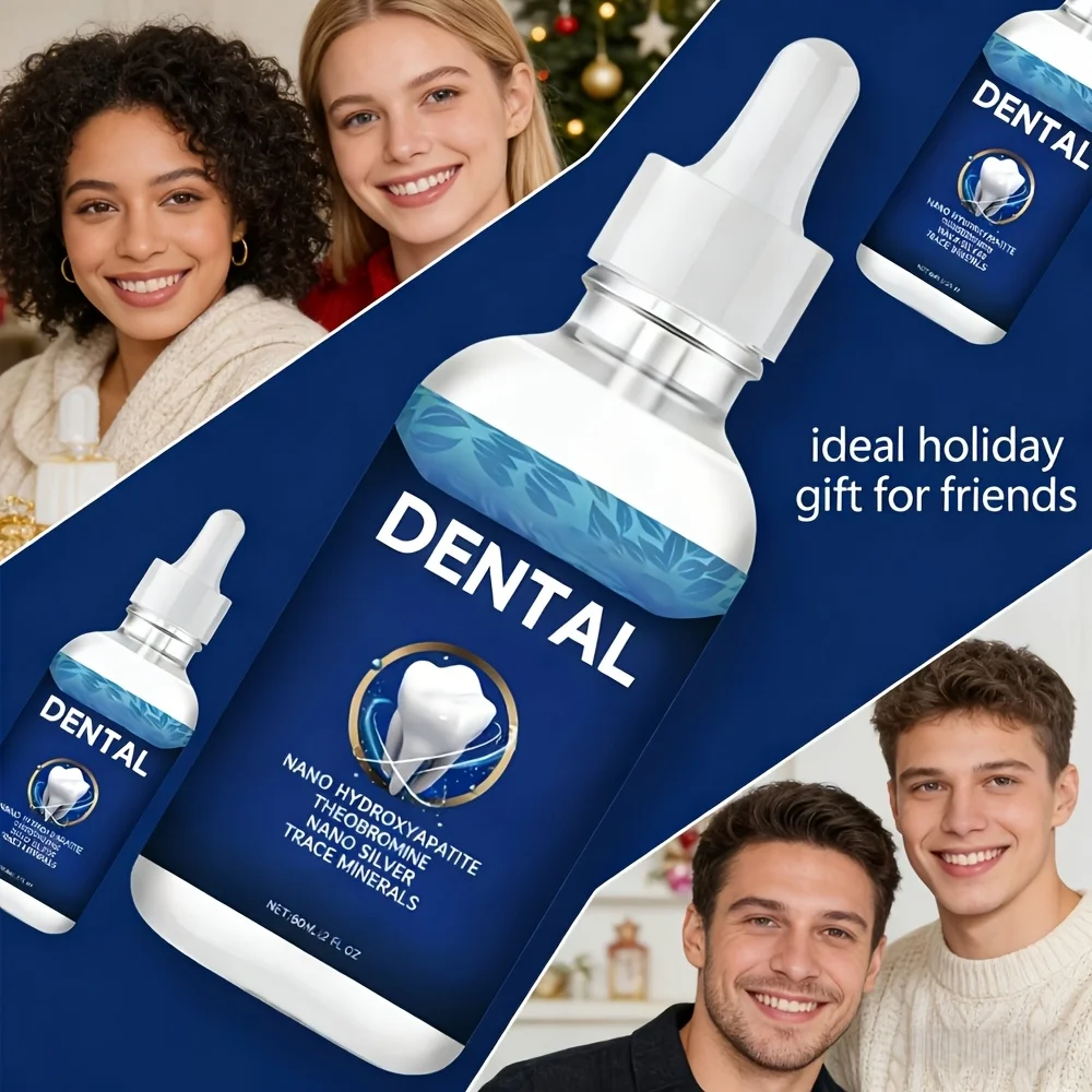 1/2/3 Pcs Tooth Care Solution Drops with Hydroxyapatite - Enamel Protection for Sensitive Teeth & Gums, Freshens Breath, 2.03oz