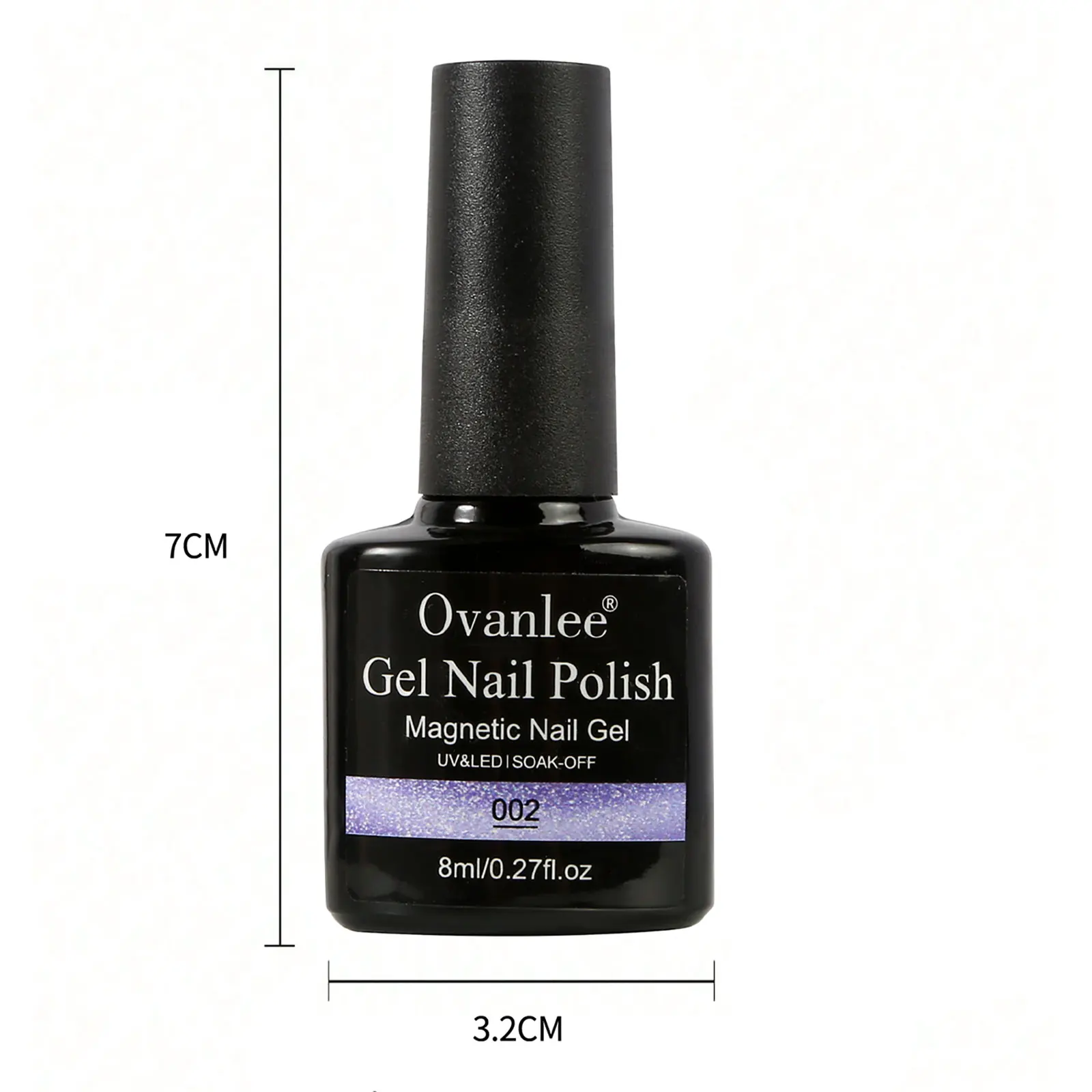 Ovanlee 12-Color Double Light Cat Eye Nail Gel Kit – 8ml High-Pigment Magnetic UV Polish, Requires Black Base for 3D Galaxy, Crystal Ball & Holographic Nail Effects