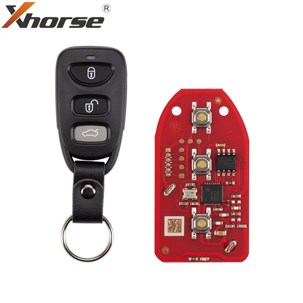 5PCS XHORSE XKHY21EN 2nd Generation Wired Remote Key (Split-Type - 3+1 Buttons) for Hyundai