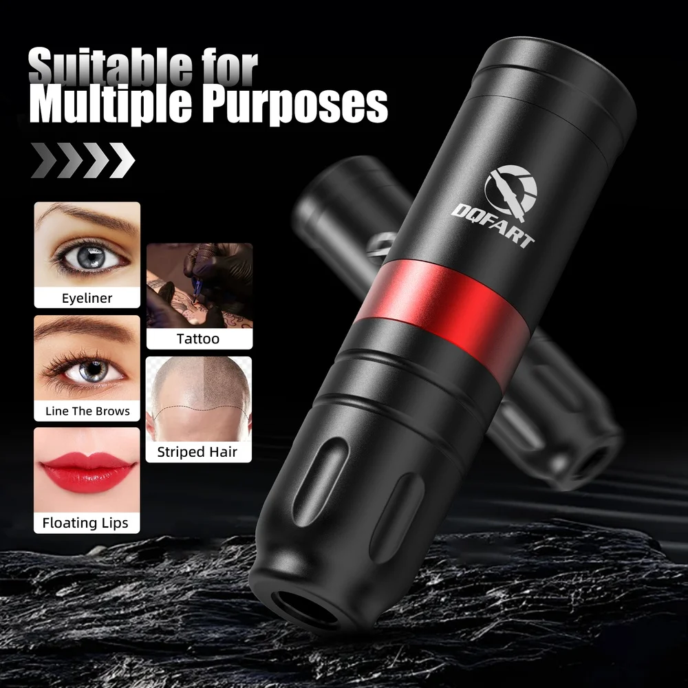 DQFART Express Free Shipping T1 3Colors Electric Wireless Tattoo Machine High-quality Long-lasting Tattoo Ink Tattoo Artists Body Art Creative Designs Tattoo Needles Supplies Accessories