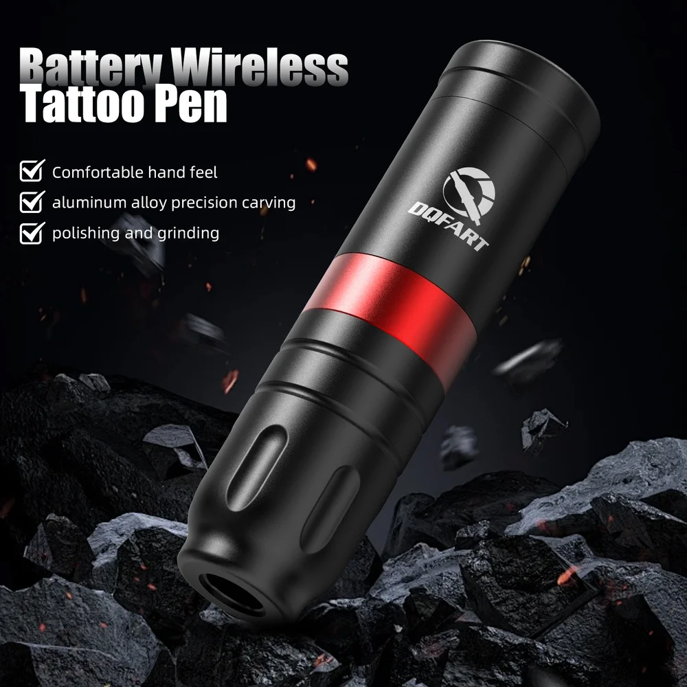 DQFART Express Free Shipping T1 3Colors Electric Wireless Tattoo Machine High-quality Long-lasting Tattoo Ink Tattoo Artists Body Art Creative Designs Tattoo Needles Supplies Accessories