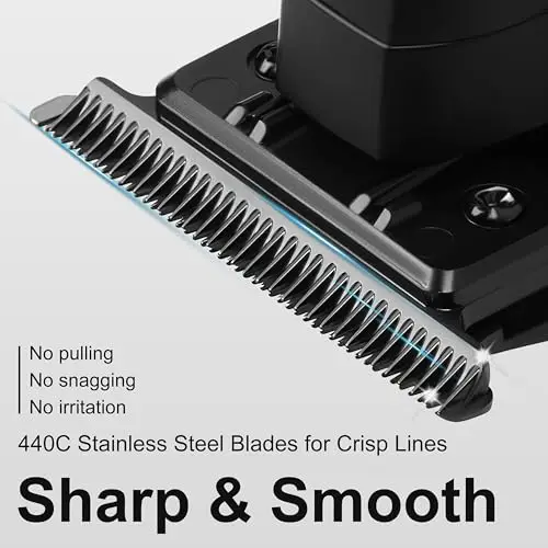 Original Zero‑Gap T‑Blade Replacement for Kemei KM‑2299 Hair Trimmer, Sharp Stainless Steel Cutter Head for Precise Hair Carving & Edge Trimming Barber Spare Parts Accessories