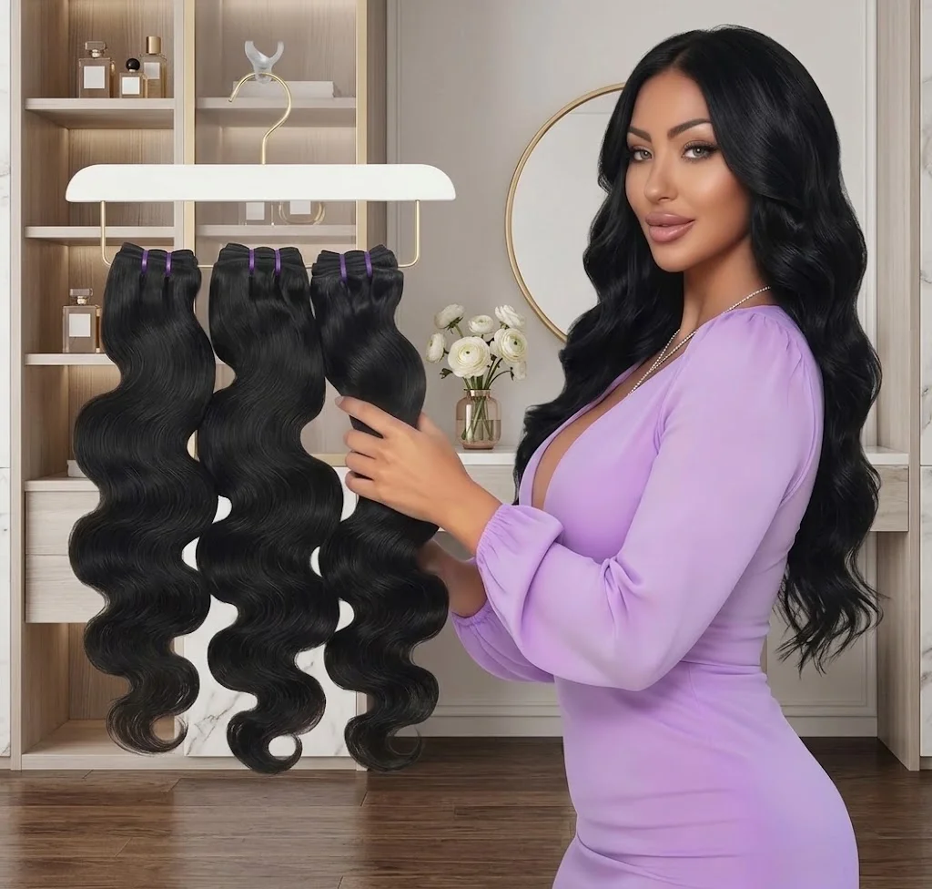 Peruvian Human Hair Bundles Body Wave 34 36 38 inch Virgin Human Hair 1 3 4 Bundles Women Sew In Quick Weave Raw Hair Extensions