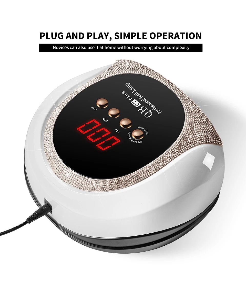 LIMEGIRL 57 UV LED Nail Dryer Professional Nail Lamp for UV Gel Nail Polish Curing Lamp with Timer Automatic Sensor Nail Salon Tool