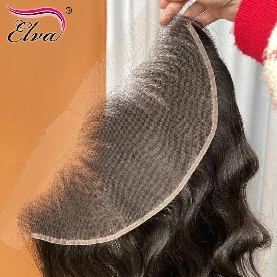 Elva 13X4/13X6 HD Lace Frontal Skinlike Real HD Lace Ultra Thin 0.10mm HD Lace Melt Skins 5x5 9x6 HD Lace Closure Pre Plucked Hairline