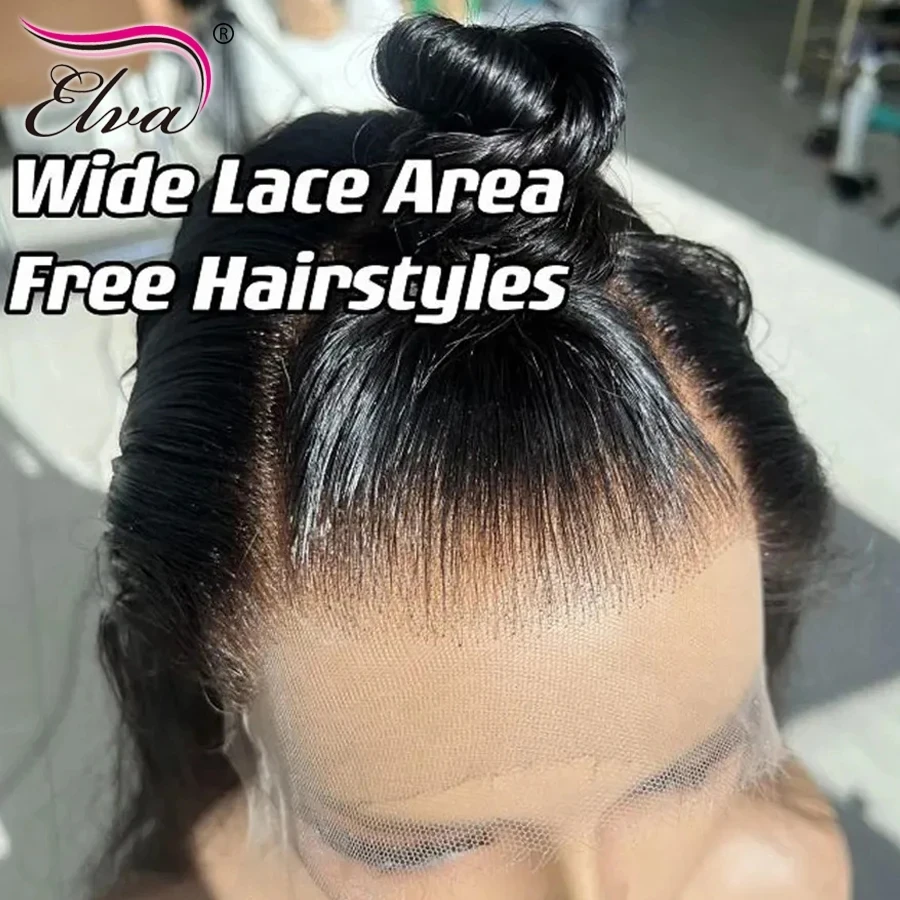 Elva 13X4/13X6 HD Lace Frontal Skinlike Real HD Lace Ultra Thin 0.10mm HD Lace Melt Skins 5x5 9x6 HD Lace Closure Pre Plucked Hairline