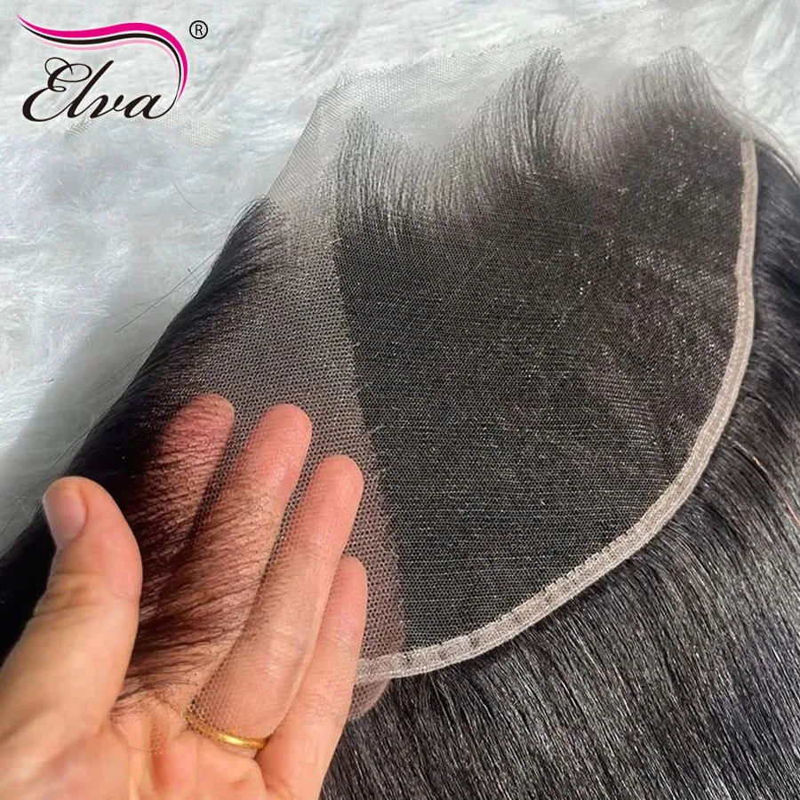 Elva 13X4/13X6 HD Lace Frontal Skinlike Real HD Lace Ultra Thin 0.10mm HD Lace Melt Skins 5x5 9x6 HD Lace Closure Pre Plucked Hairline
