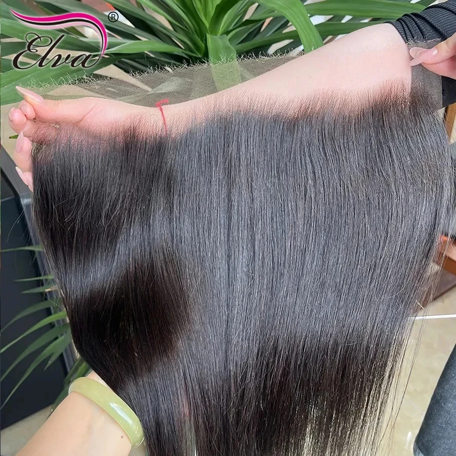 Elva 13X4/13X6 HD Lace Frontal Skinlike Real HD Lace Ultra Thin 0.10mm HD Lace Melt Skins 5x5 9x6 HD Lace Closure Pre Plucked Hairline