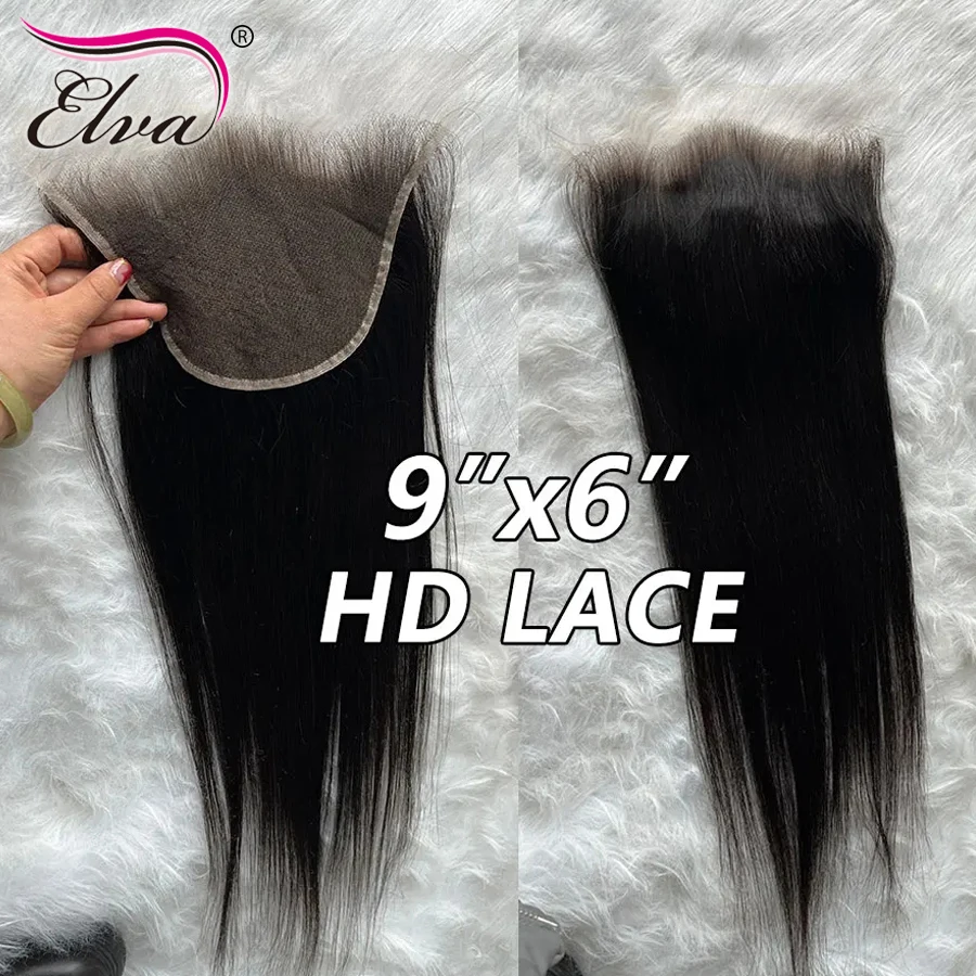 Elva 13X4/13X6 HD Lace Frontal Skinlike Real HD Lace Ultra Thin 0.10mm HD Lace Melt Skins 5x5 9x6 HD Lace Closure Pre Plucked Hairline
