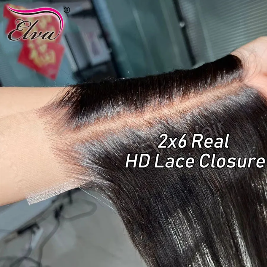Elva 13X4/13X6 HD Lace Frontal Skinlike Real HD Lace Ultra Thin 0.10mm HD Lace Melt Skins 5x5 9x6 HD Lace Closure Pre Plucked Hairline