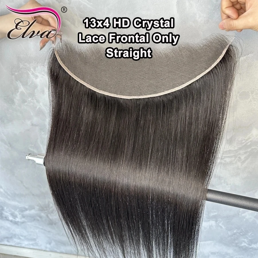 Elva 13X4/13X6 HD Lace Frontal Skinlike Real HD Lace Ultra Thin 0.10mm HD Lace Melt Skins 5x5 9x6 HD Lace Closure Pre Plucked Hairline