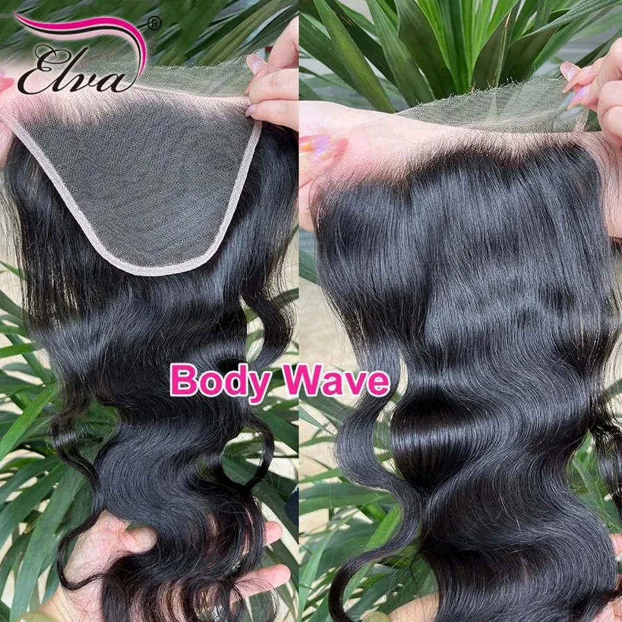 Elva 13X4/13X6 HD Lace Frontal Skinlike Real HD Lace Ultra Thin 0.10mm HD Lace Melt Skins 5x5 9x6 HD Lace Closure Pre Plucked Hairline