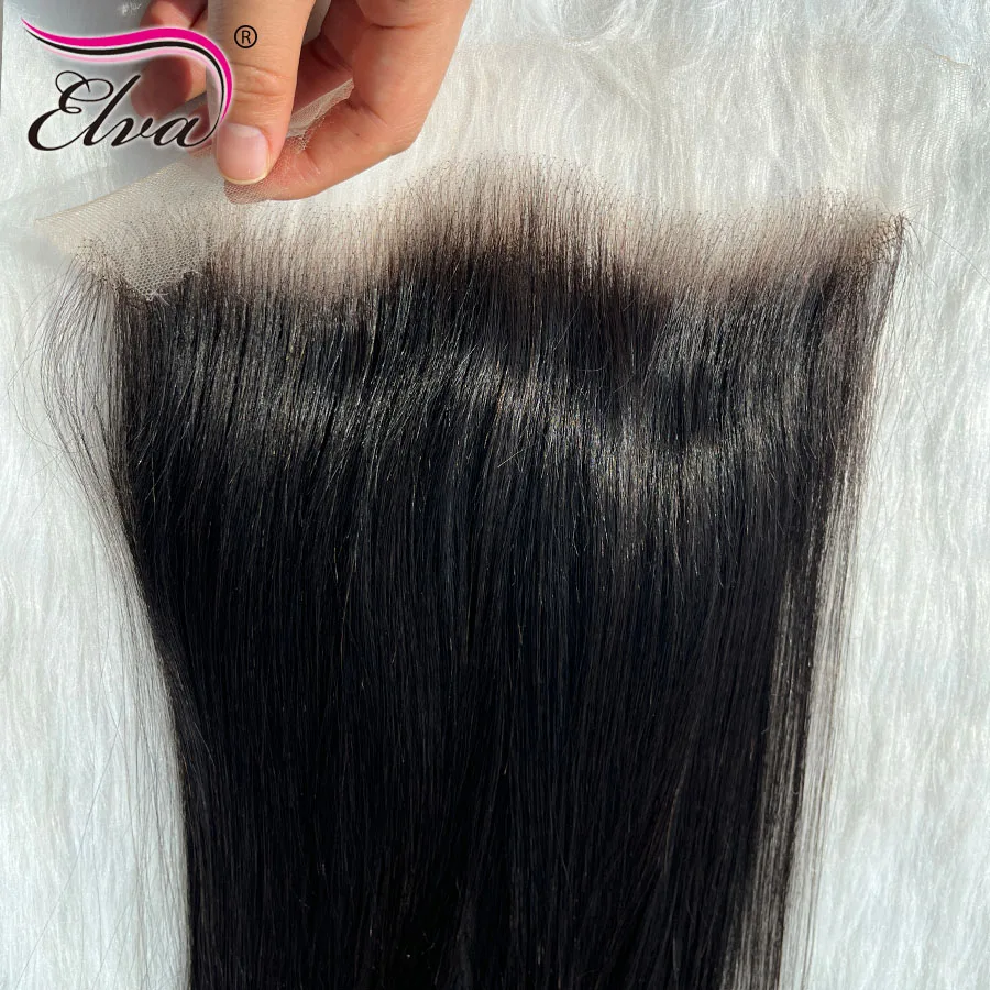 Elva 13X4/13X6 HD Lace Frontal Skinlike Real HD Lace Ultra Thin 0.10mm HD Lace Melt Skins 5x5 9x6 HD Lace Closure Pre Plucked Hairline