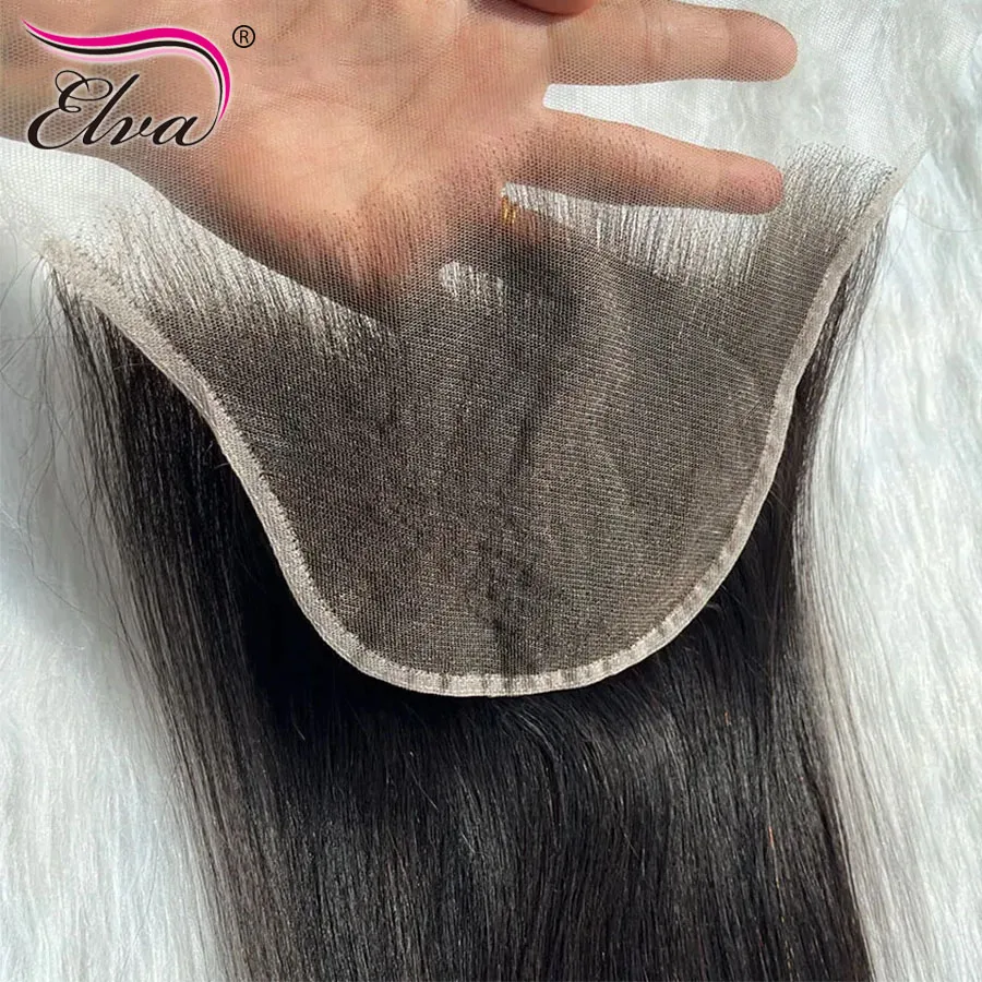 Elva 13X4/13X6 HD Lace Frontal Skinlike Real HD Lace Ultra Thin 0.10mm HD Lace Melt Skins 5x5 9x6 HD Lace Closure Pre Plucked Hairline