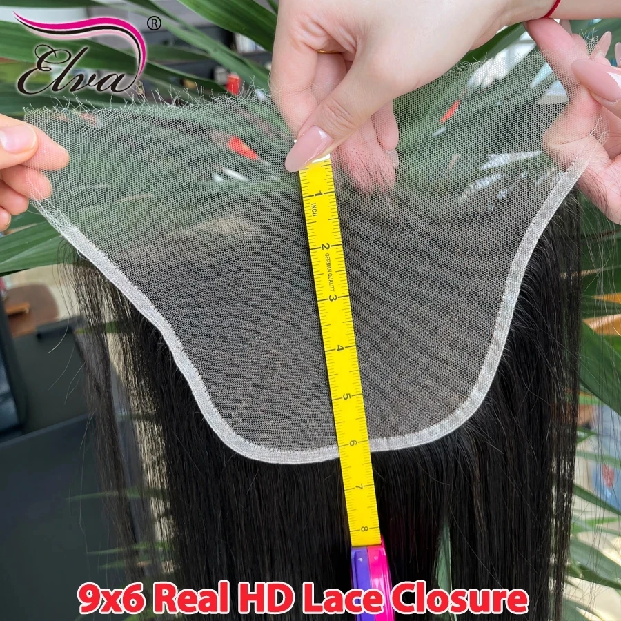 Elva 13X4/13X6 HD Lace Frontal Skinlike Real HD Lace Ultra Thin 0.10mm HD Lace Melt Skins 5x5 9x6 HD Lace Closure Pre Plucked Hairline
