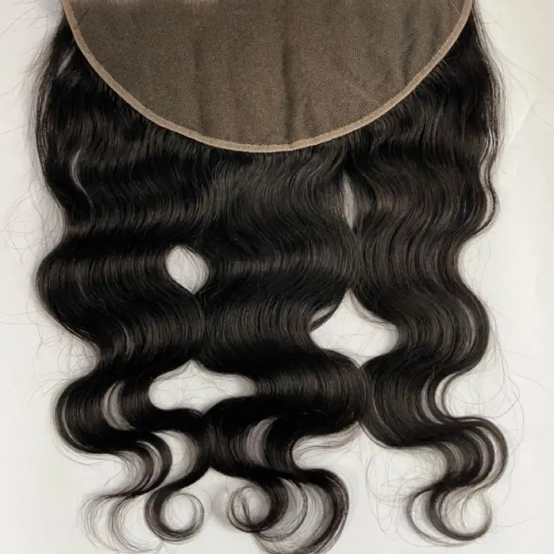 24 Inch Straight 13X6 Body Wave Lace Closure Only Pre Plucked Transparent 100% Human Hair For Black Women Full Soft