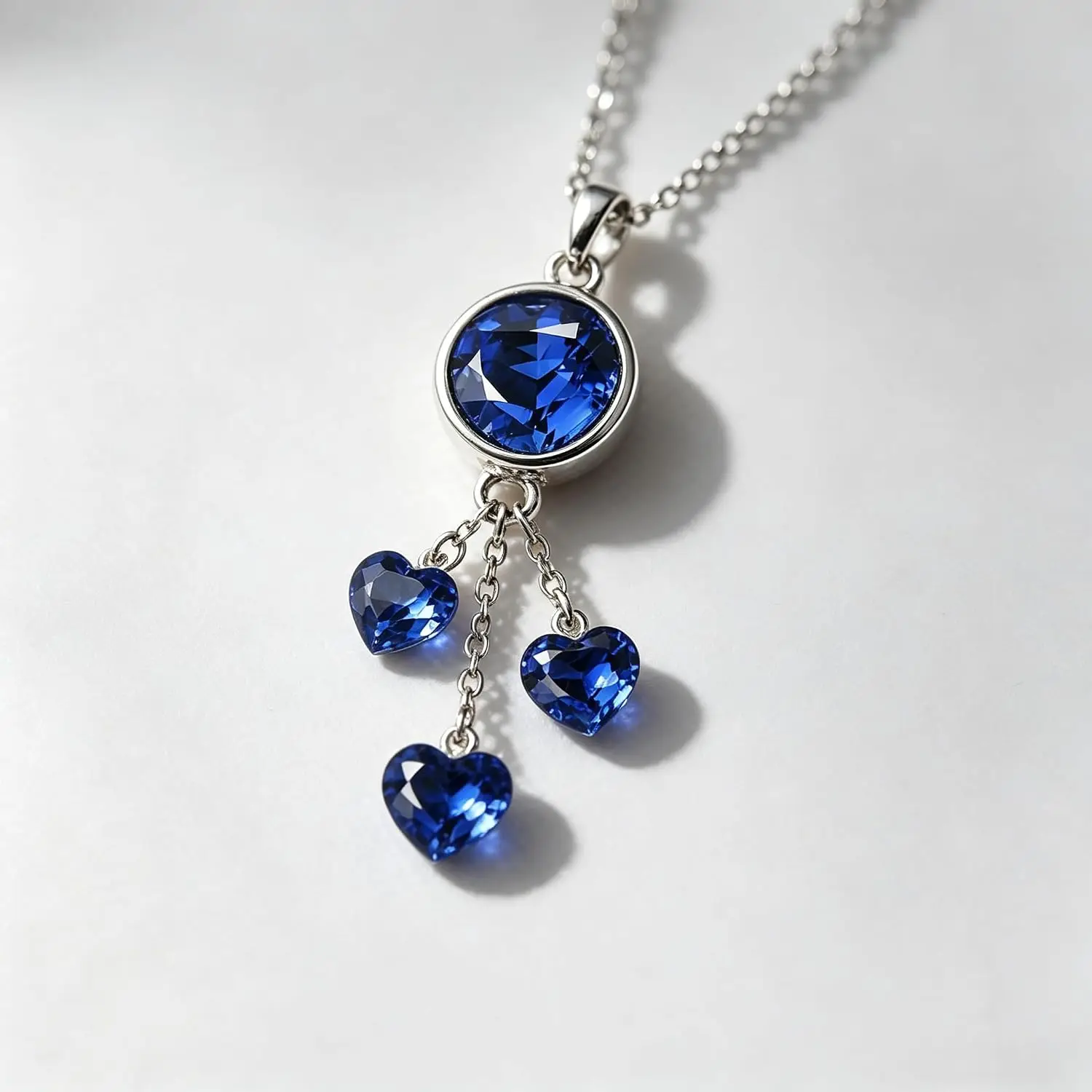 7 Shapes Faceted Cut Natural Blue Sapphire Loose Gemstones, Multi‑Shape Round Oval Heart Pear Square Triangle Radiant Cut Sapphire Stones for Jewelry Ring Pendant Making DIY Craft Gemstone Collection