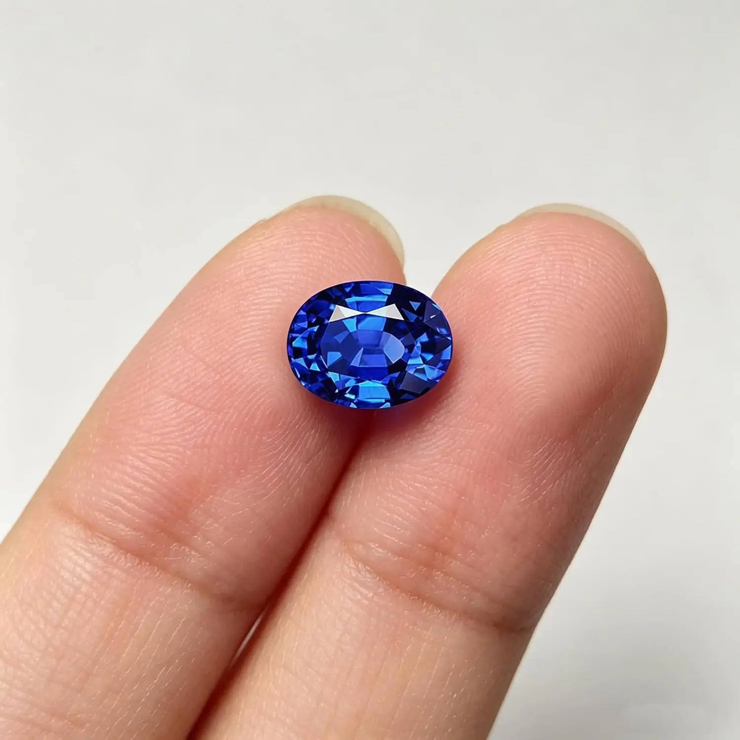 7 Shapes Faceted Cut Natural Blue Sapphire Loose Gemstones, Multi‑Shape Round Oval Heart Pear Square Triangle Radiant Cut Sapphire Stones for Jewelry Ring Pendant Making DIY Craft Gemstone Collection