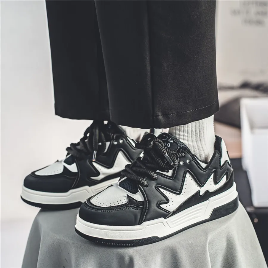 Fashionable and trendy women's shoes: white sneakers, low-top casual sports shoes