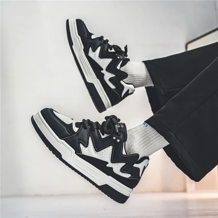 Fashionable and trendy women's shoes: white sneakers, low-top casual sports shoes