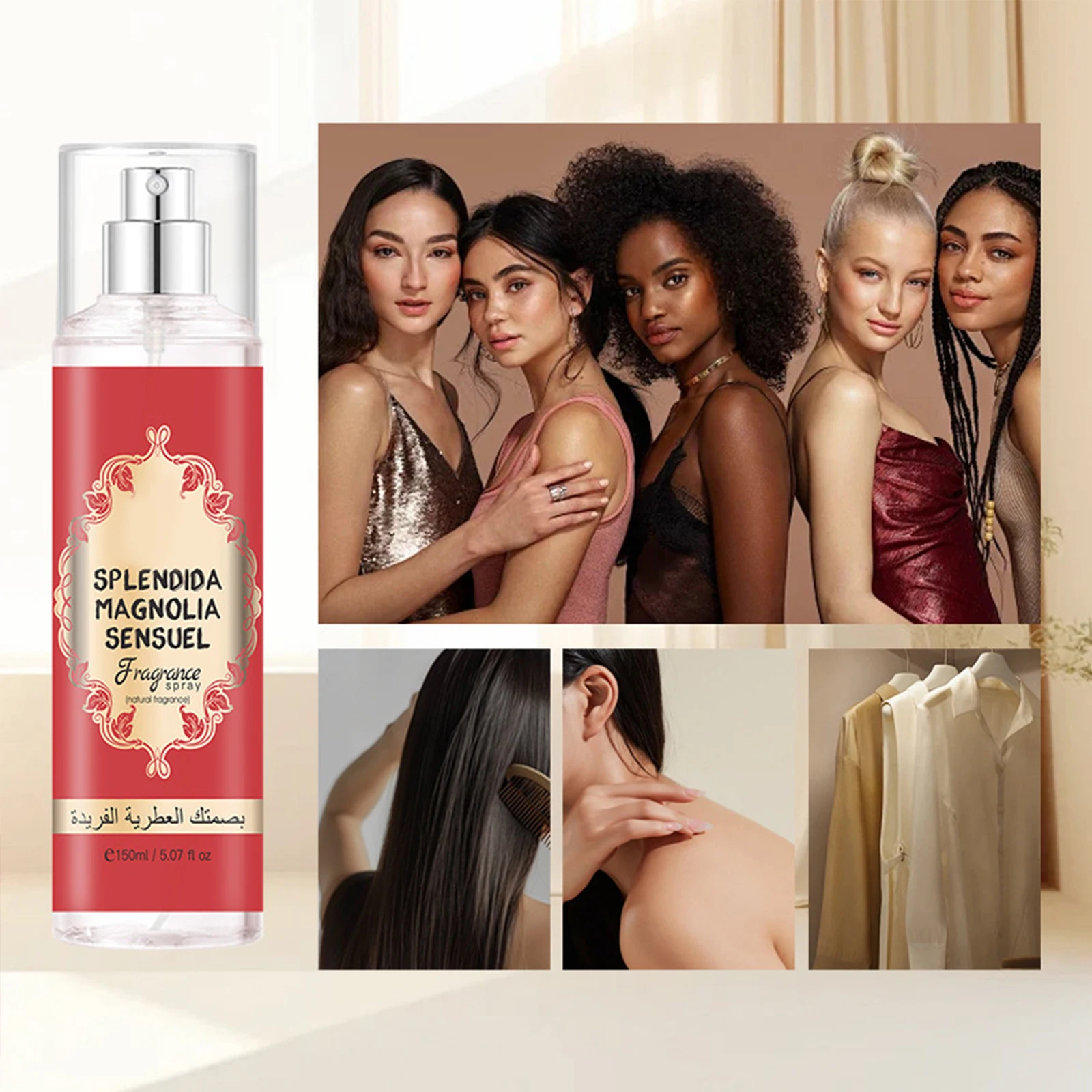 Perfume Fragrance Body Mist Spray Long Lasting Floral Eau De Parfum Scent Daily Use For Women 150ml Each