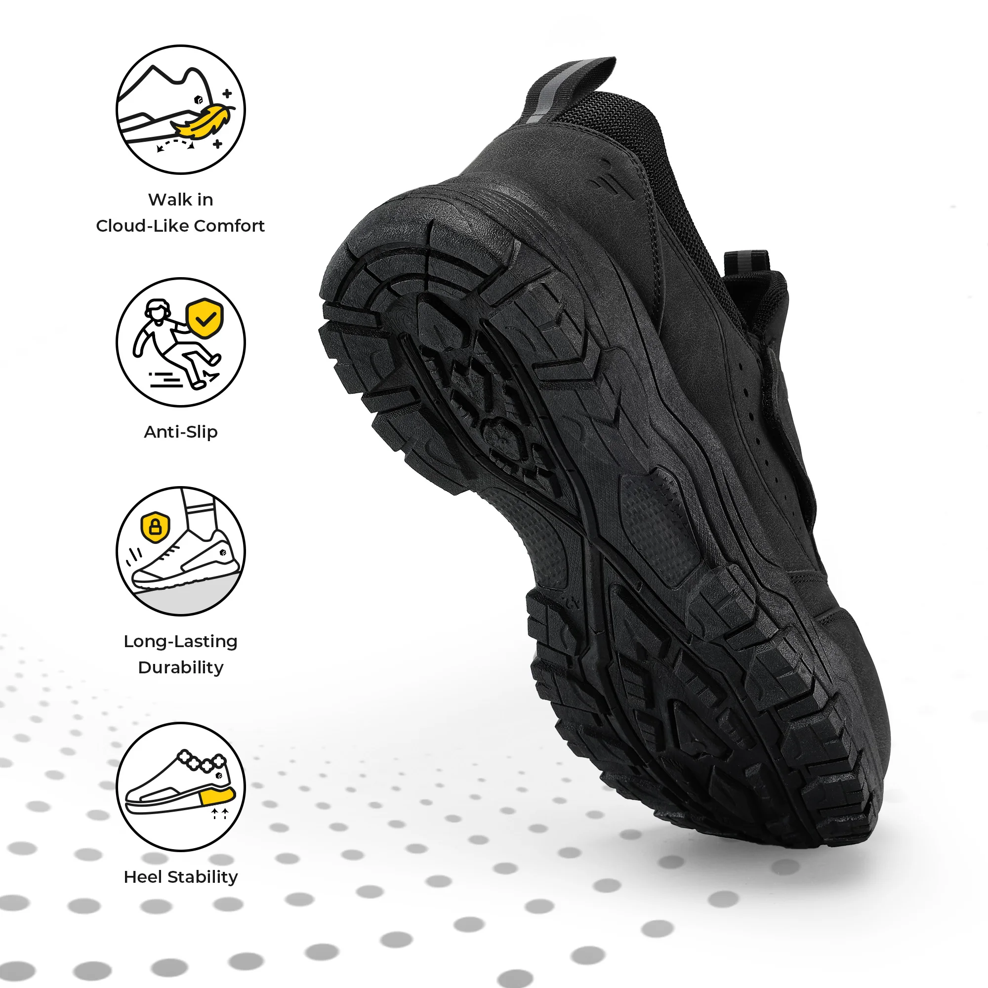 Men's Slip‑On Flat Loafers, Business Casual Office Daily Wear, Lightweight Breathable Walking Shoes With Arch‑Support Soft Cushion Insoles, Comfort Footwear For Work Commute & Outdoor Walking All‑Day Standing Comfort