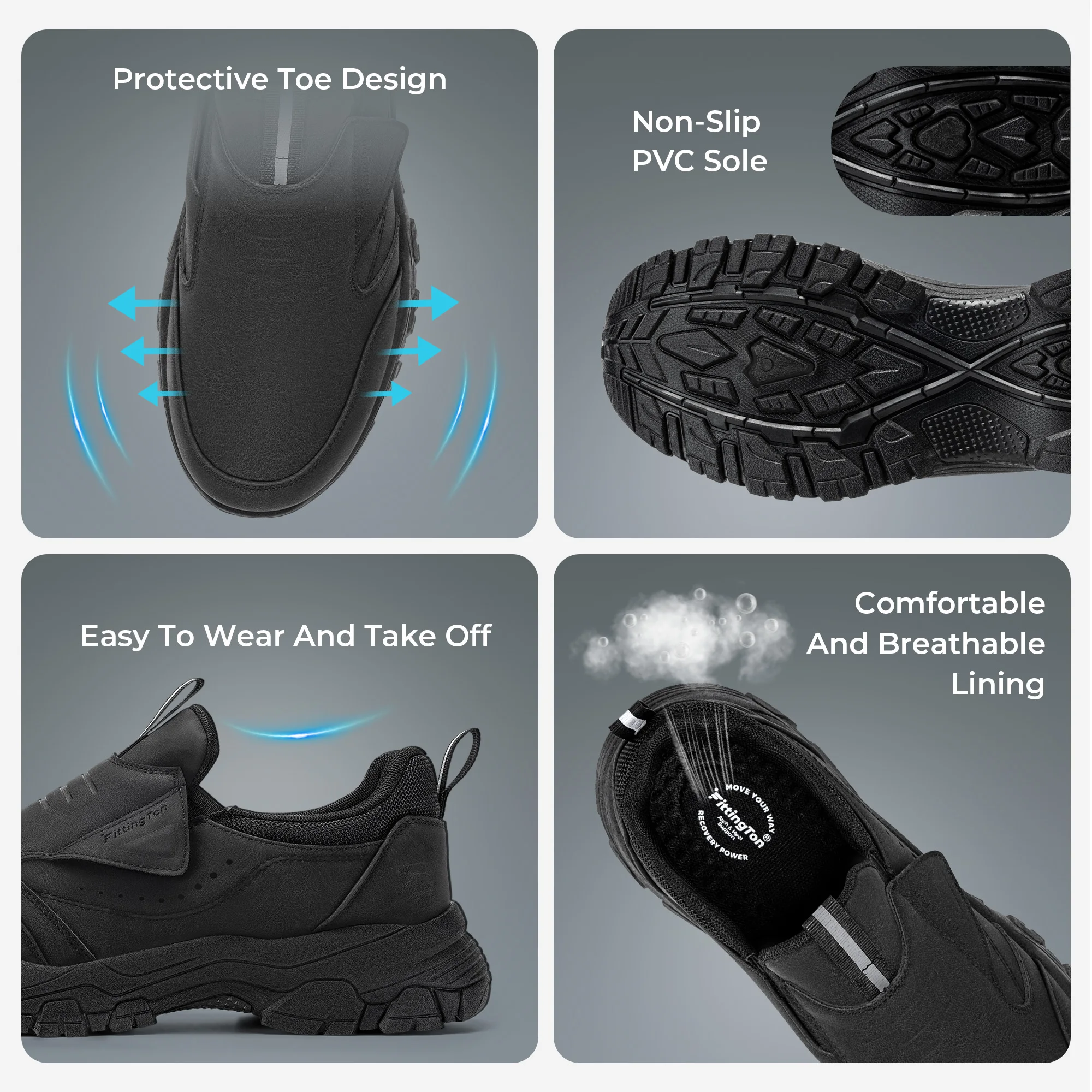 Men's Slip‑On Flat Loafers, Business Casual Office Daily Wear, Lightweight Breathable Walking Shoes With Arch‑Support Soft Cushion Insoles, Comfort Footwear For Work Commute & Outdoor Walking All‑Day Standing Comfort