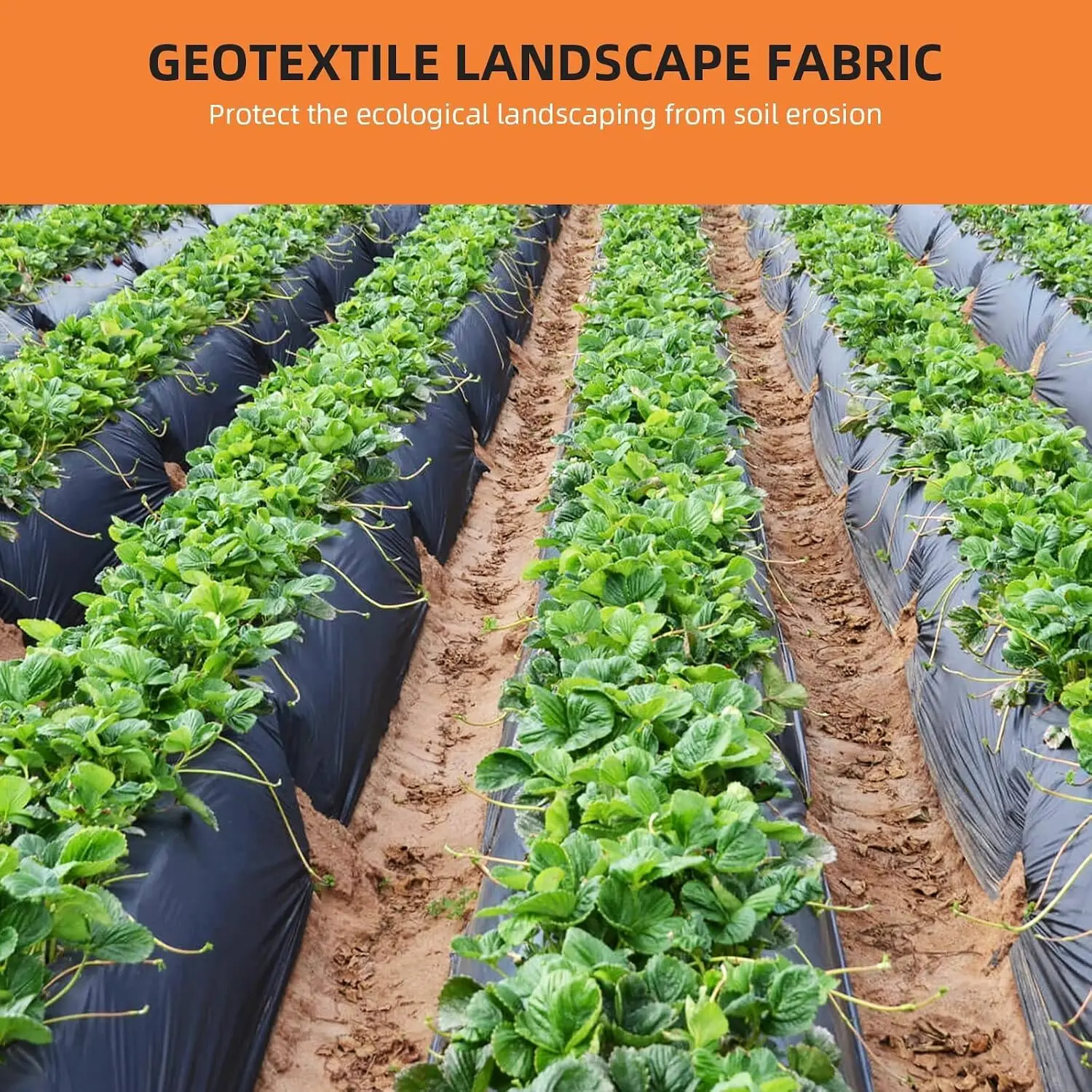 8oz Heavy Duty Geotextile Fabric 3ft x 100ft PP Nonwoven Landscape Fabric for Driveway Stabilization, Road Base, Erosion Control, French Drain