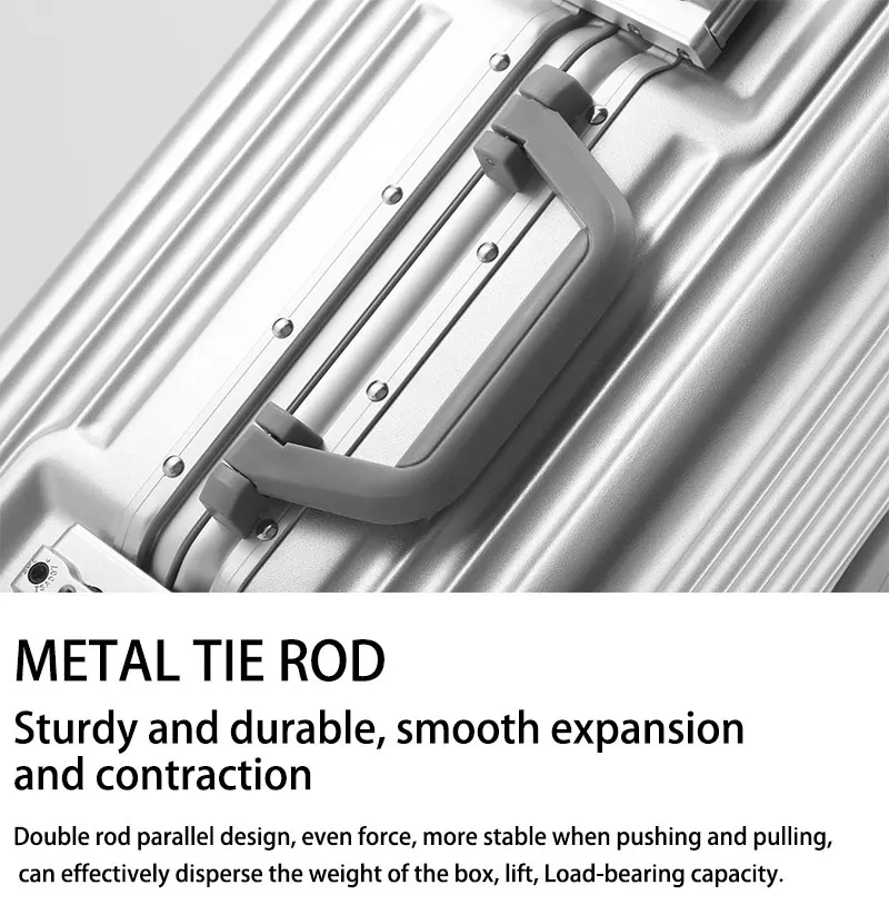 BunyFly Aluminum Frame Boarding Laptop Trolley Case 20 Inch Front Opening Suitcase Cabin Luggage Bag