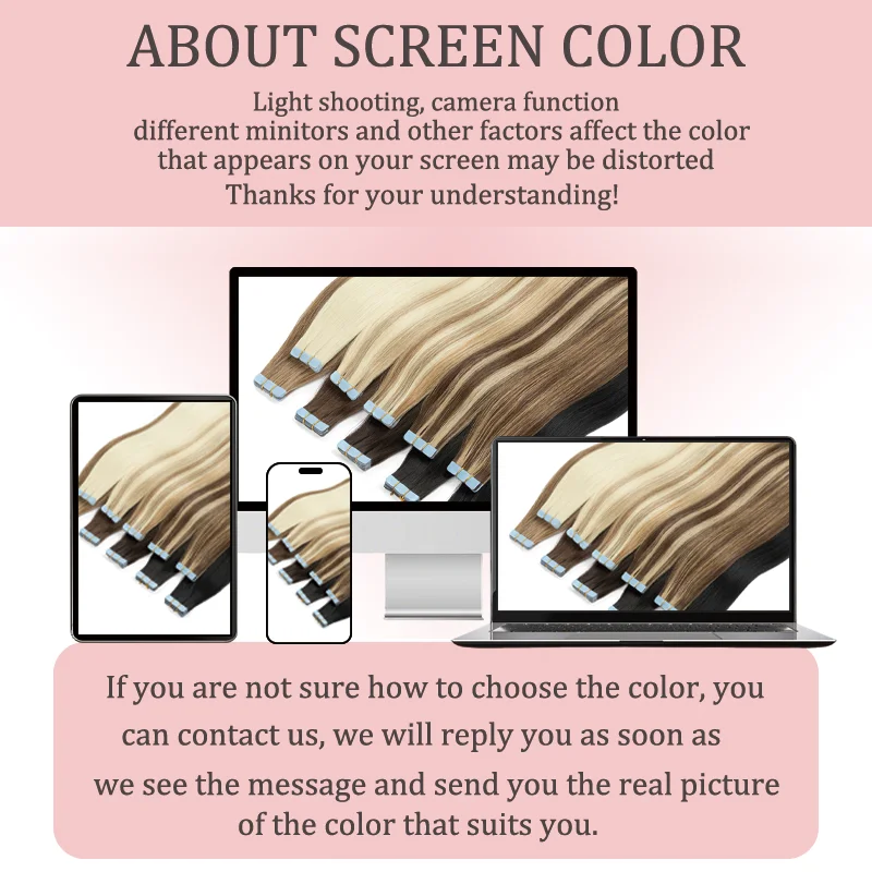 Seamless Invisible Mini Tape In Human Hair Extensions Double Sided Natural Straight Hair 12Inch To 20Inch 10Pcs Set Black Brown Blonde Side Hair Pieces