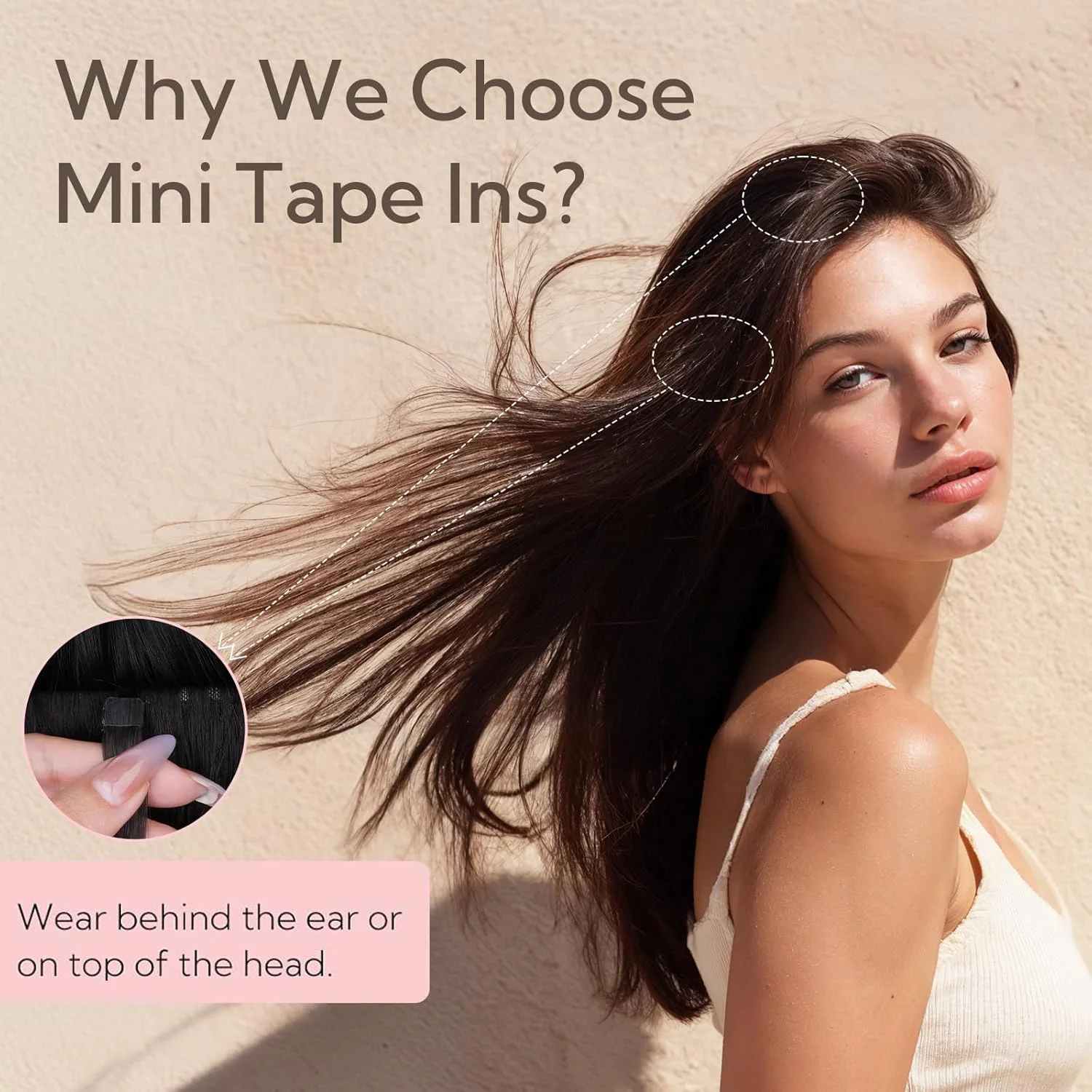 Seamless Invisible Mini Tape In Human Hair Extensions Double Sided Natural Straight Hair 12Inch To 20Inch 10Pcs Set Black Brown Blonde Side Hair Pieces