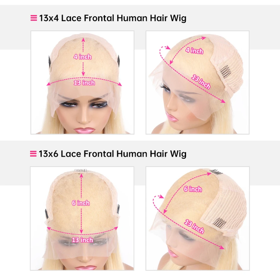 38 40 Inches 13x4 13x6 Hd Lace Frontal Wigs Bone Straight Pre Plucked Transparent Lace Frontal Wig Honey Blonde 613 Lace Front Human Hair Wigs For Women 220 250 Density Free Shipping
