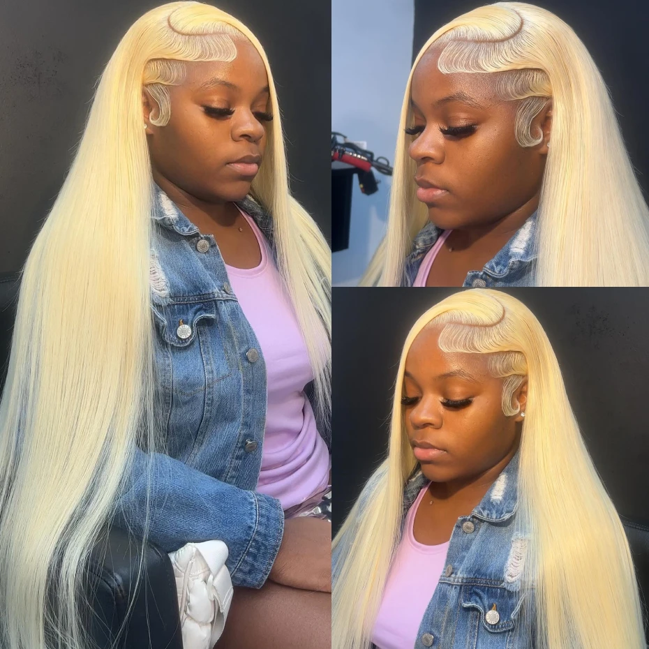 38 40 Inches 13x4 13x6 Hd Lace Frontal Wigs Bone Straight Pre Plucked Transparent Lace Frontal Wig Honey Blonde 613 Lace Front Human Hair Wigs For Women 220 250 Density Free Shipping