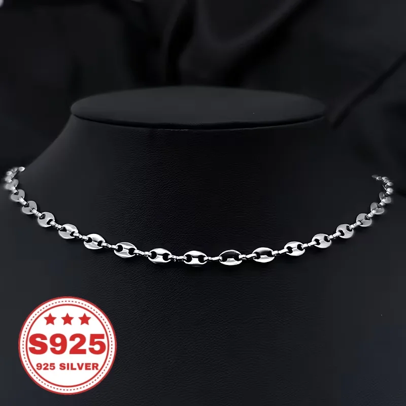 925 sterling silver handcrafted pig nose button necklace, perfect as a gift for men, women, wives, girlfriends, and mothers on anniversaries, birthdays, holidays, and special occasions. Buy three, get one free.